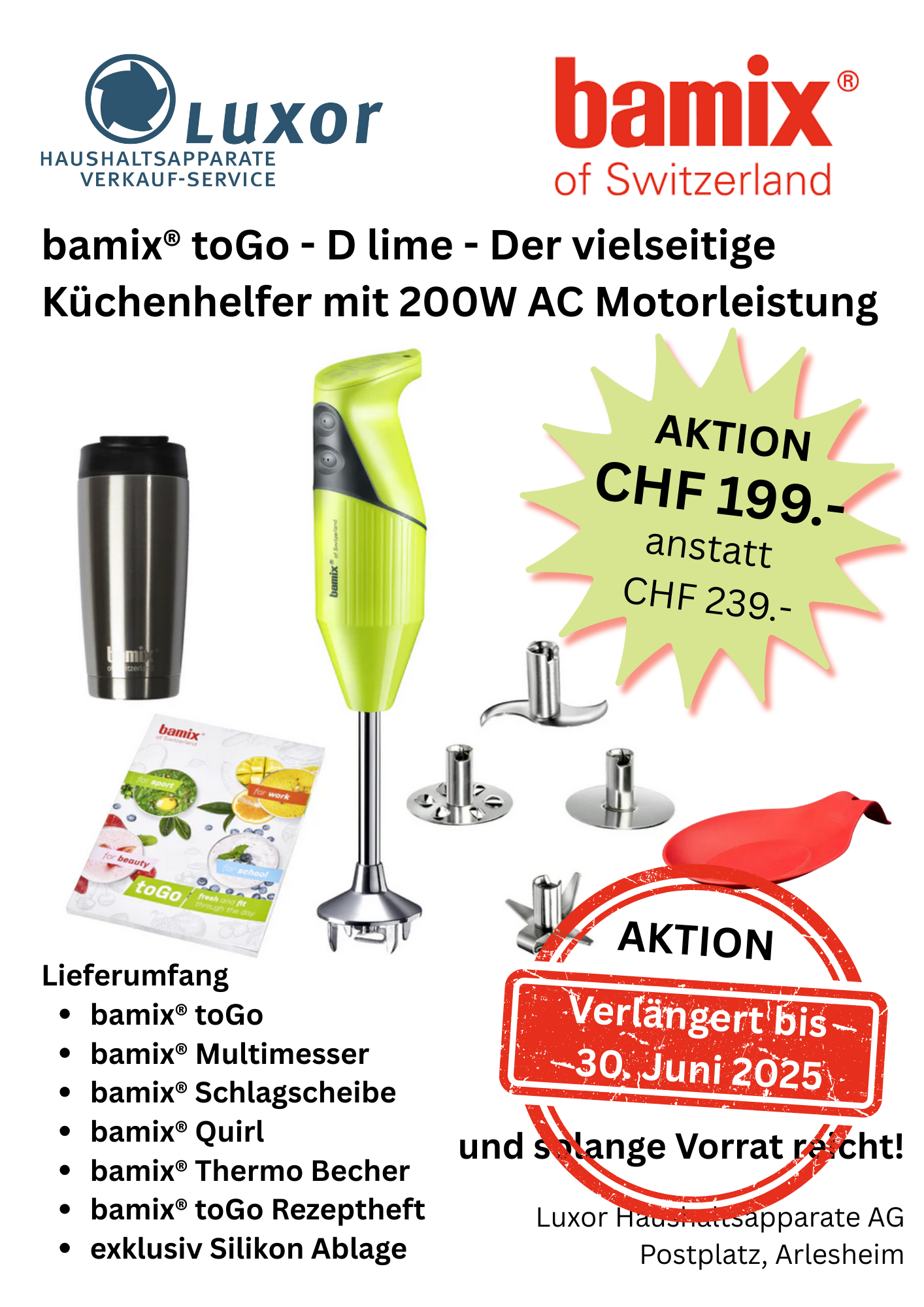Bamix® toGo D Lime - Der vielseitiger Küchenhelfer