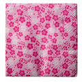 0053-Serviette-pink-mit-Blumenmuster