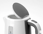 01 KOENIG Wasserkocher Stripes Stylisches & zeitloses Design