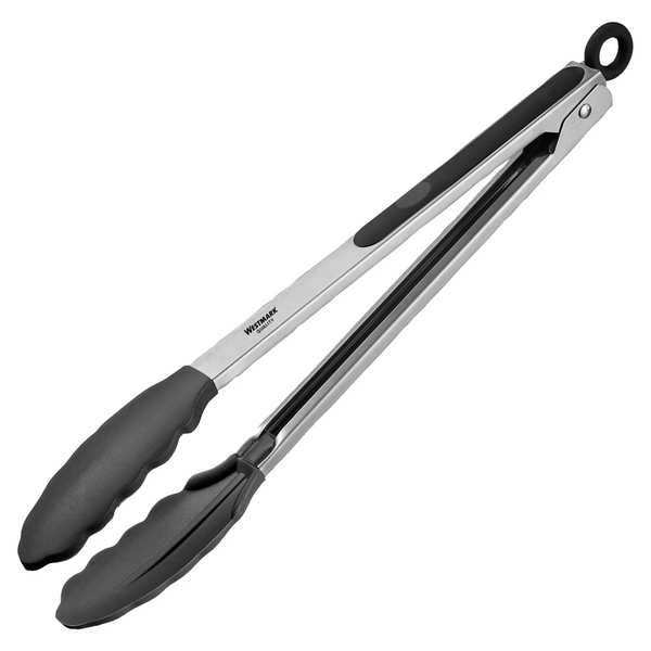 Westmark Universalzange Classic Silicone 34x3.5x3.4 cm (LxBxH); edelstahl/schwarz