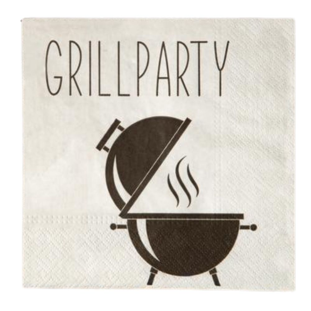 12254-Serviette-grau-Grillparty