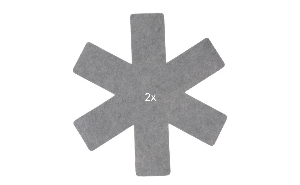 FURBER Pfannenschutz 6 Stück, Grau Pfannenschoner in drei Grössen