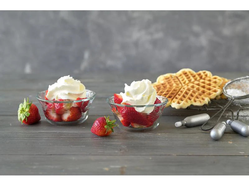 Kisag Rahmbläser Set Basic 0.5 l, Silber inkl. 10 Stück Kapslen