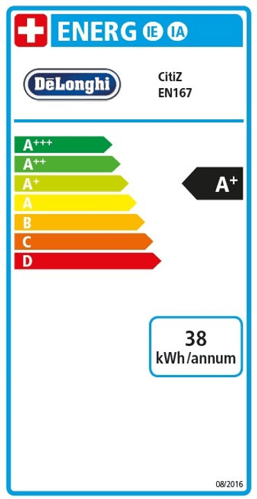 De'Longhi Kaffeemaschine Nespresso CitiZ EN167.B Schwarz