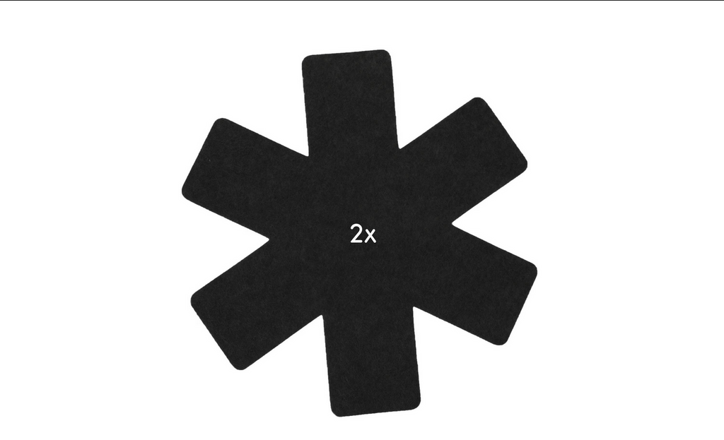 FURBER Pfannenschutz 6 Stück, Grau Pfannenschoner in drei Grössen