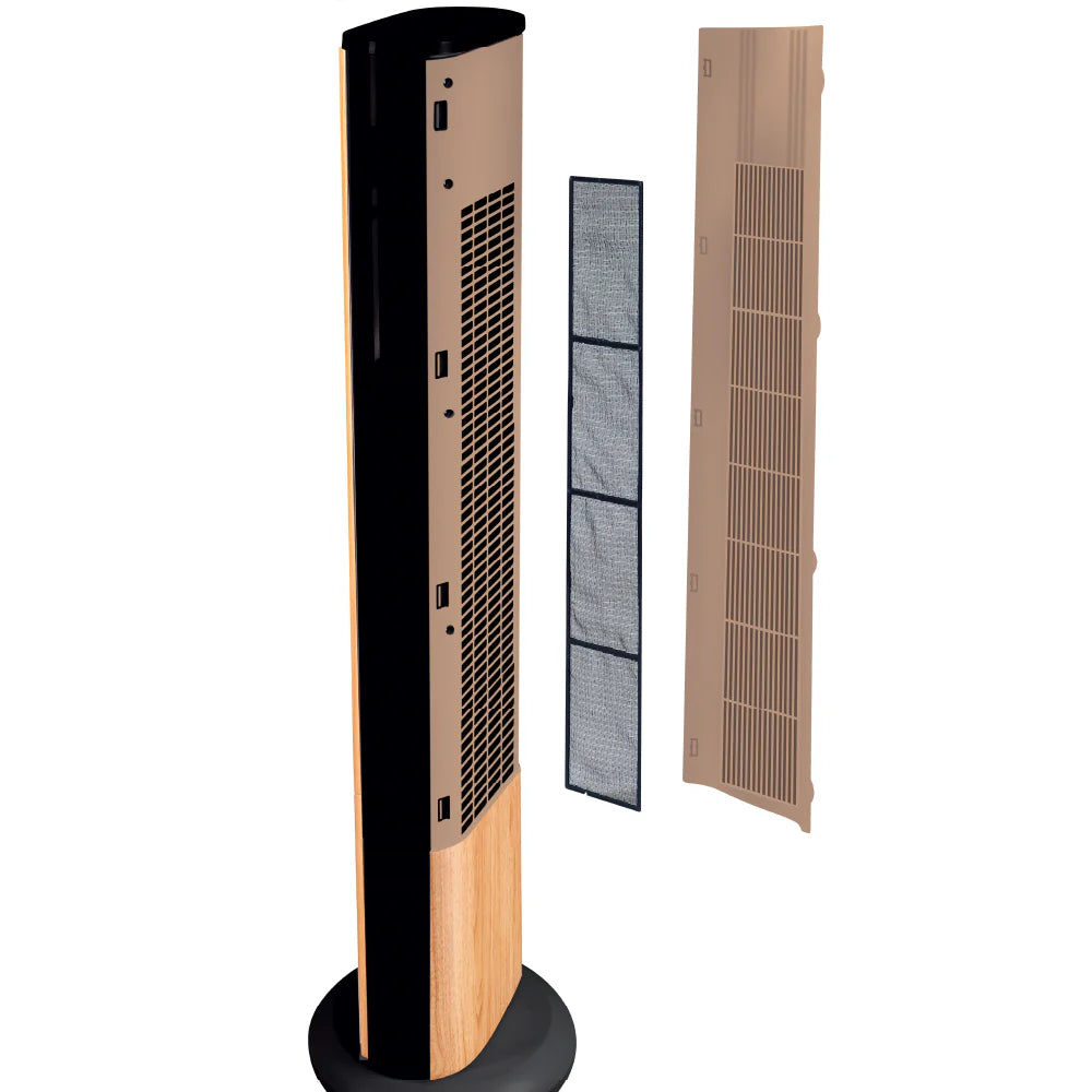 Solis Turmventilator 757 Easy Breezy, holzoptik