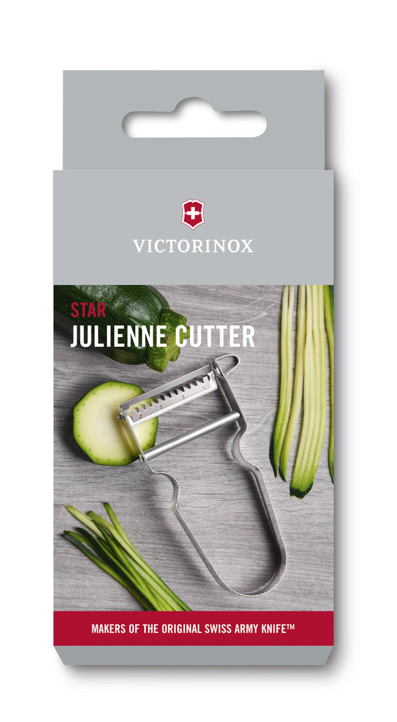Victorinox Sparschäler Star mit Julienne Schliff, Silber