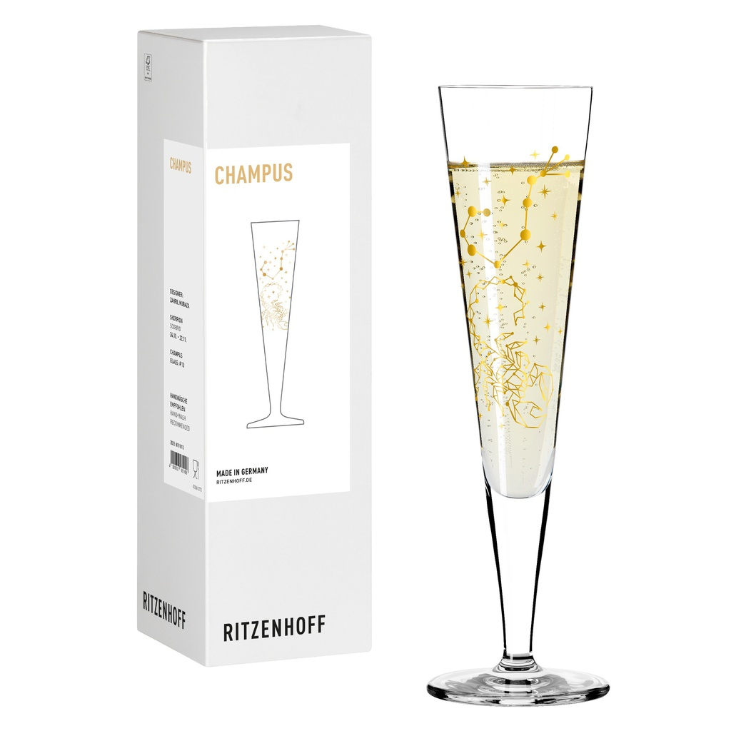 [8191010] Champagnerglas ASTROLOGIE (#10 Skorpion)