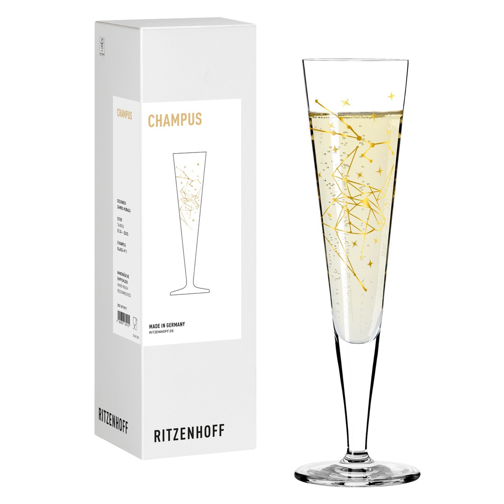 [8191011] Champagnerglas ASTROLOGIE (#11 Stier)