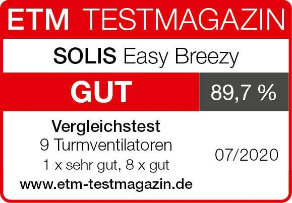 Solis Turmventilator 757 Easy Breezy, schwarz