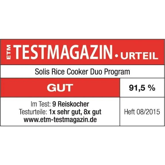 SOLIS Reiskocher Duo Program Typ 817