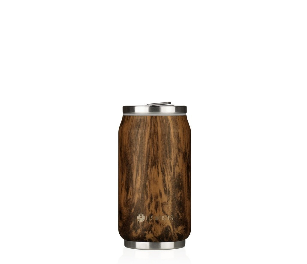 [A-1879] Isoliertrinkdose LES ARTISTES (Aro) (Earth, mehrfarbig, 280 ml, wood)