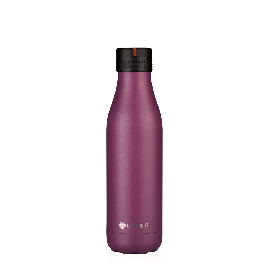 [A-1970] Isoliertrinkflasche LES ARTISTES (Bela) (violett, 500 ml, einfarbig, Normaler Deckel)