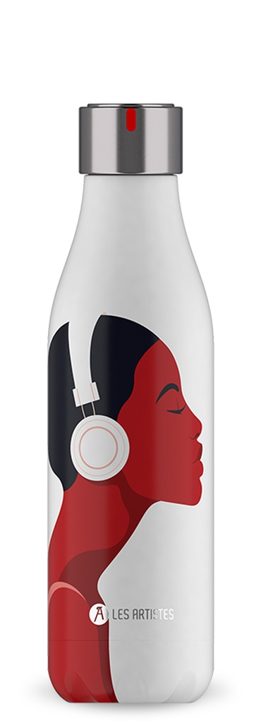 [A-2587] Isoliertrinkflasche LES ARTISTES (Aro) (Urban, mehrfarbig, 500 ml, Music, Normaler Deckel)