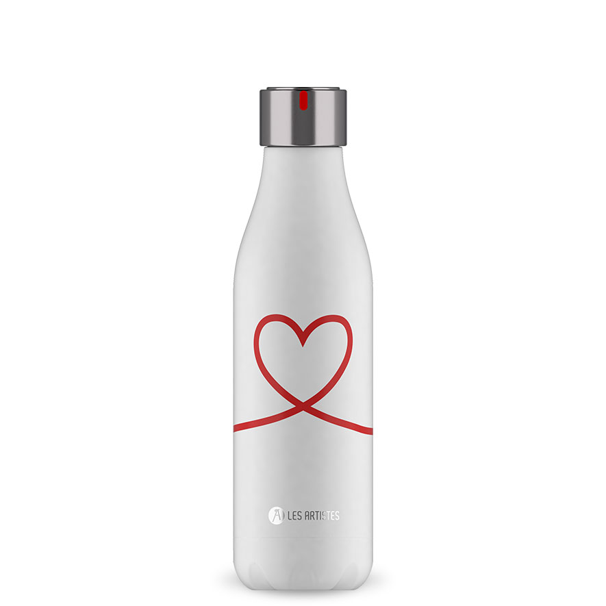 [A-4279] Isoliertrinkflasche LES ARTISTES (Aro) (Iconic, mehrfarbig, 500 ml, love, Normaler Deckel)