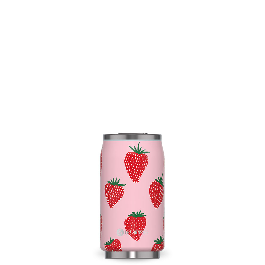 [A-4343] Isoliertrinkdose LES ARTISTES (Aro) (Vintage, mehrfarbig, 280 ml, Strawberry)