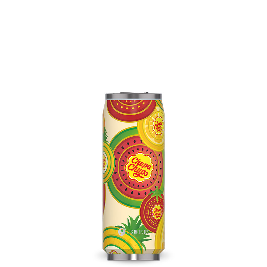 [A-4352] Isoliertrinkdose LES ARTISTES (Aro) (Iconic, mehrfarbig, 500 ml, Chupa Fruit)