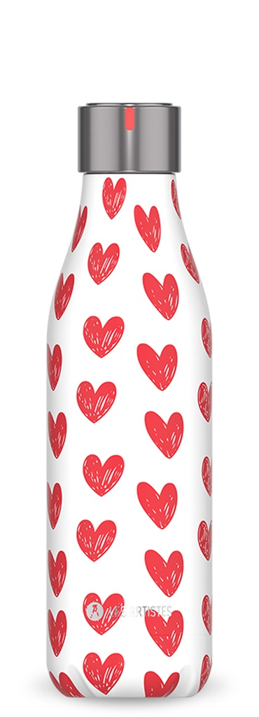 [A-4369] Isoliertrinkflasche LES ARTISTES (Aro) (Iconic, mehrfarbig, 500 ml, Heart, Normaler Deckel)