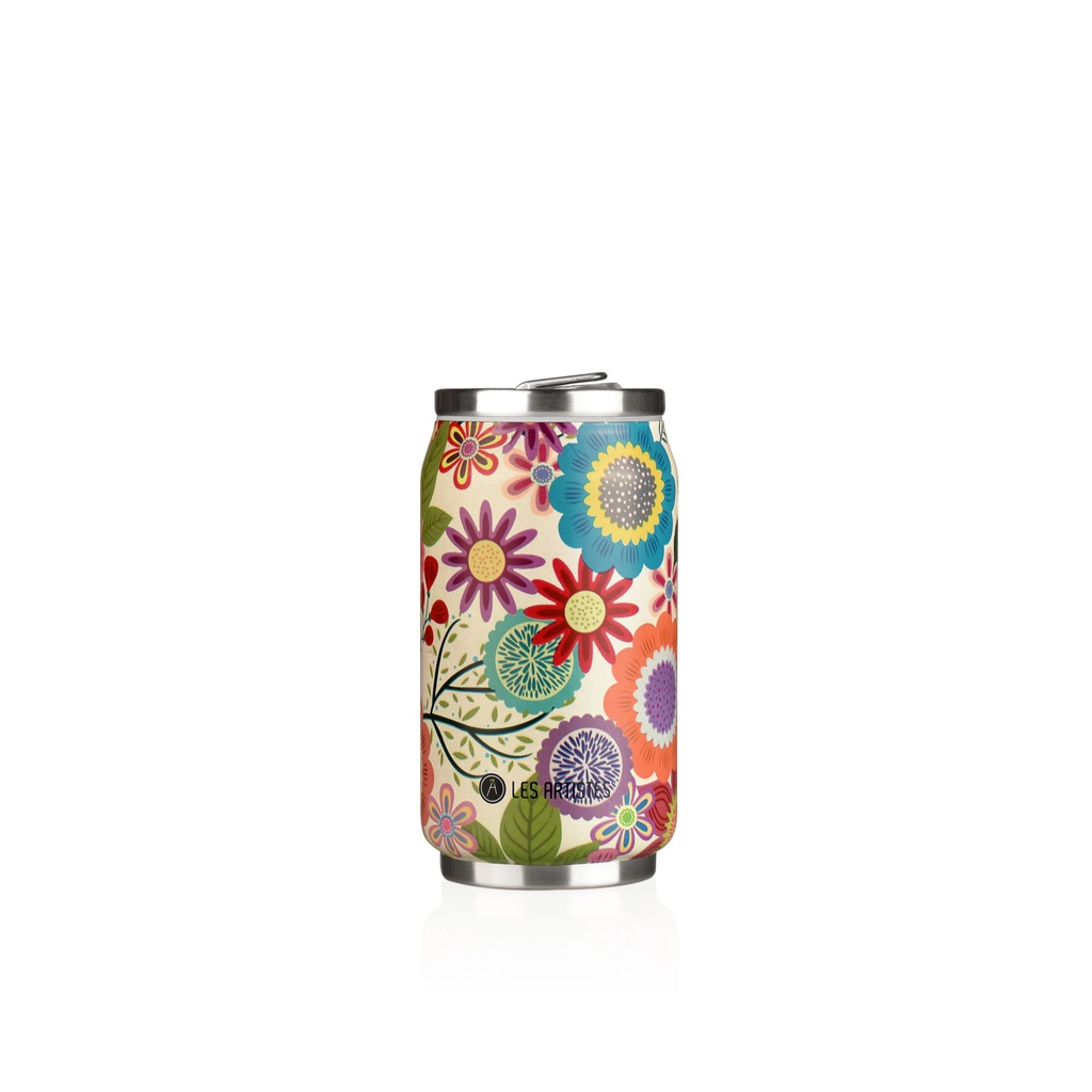 [A-6828] Isoliertrinkdose LES ARTISTES (Aro) (Vintage, mehrfarbig, 280 ml, Eden)