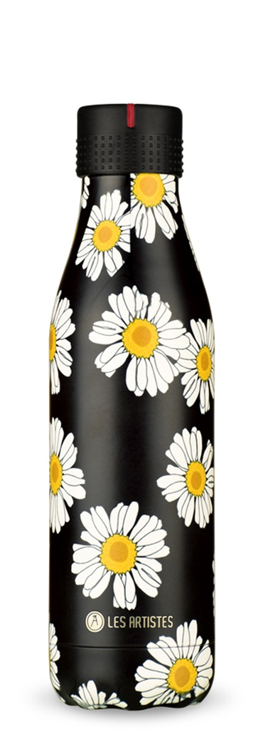 [A-8164] Isoliertrinkflasche LES ARTISTES (Aro) (Nature, mehrfarbig, 500 ml, Daisy, Normaler Deckel)
