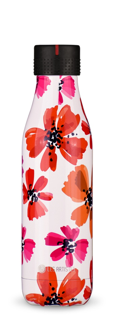 [A-8175] Isoliertrinkflasche LES ARTISTES (Aro) (Nature, mehrfarbig, 500 ml, Petals, Normaler Deckel)