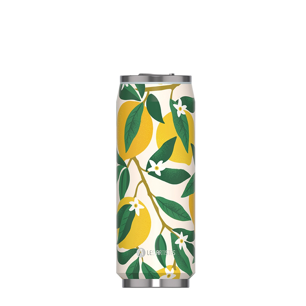 [A-9303] Isoliertrinkdose LES ARTISTES (Bela) (mehrfarbig, 500 ml, Lemon)