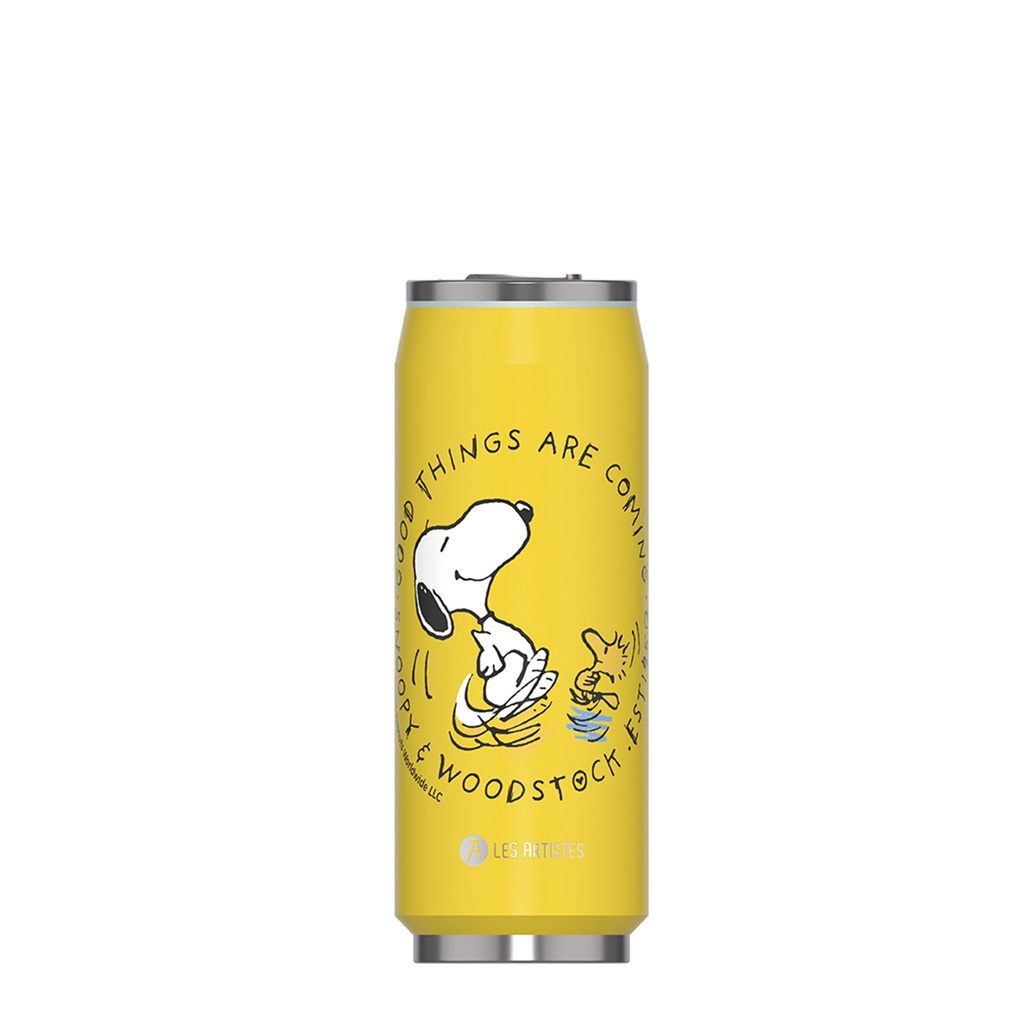 [A-9321] Isoliertrinkdose LES ARTISTES (Bela) (gelb, 500 ml, Bright Snoopy)