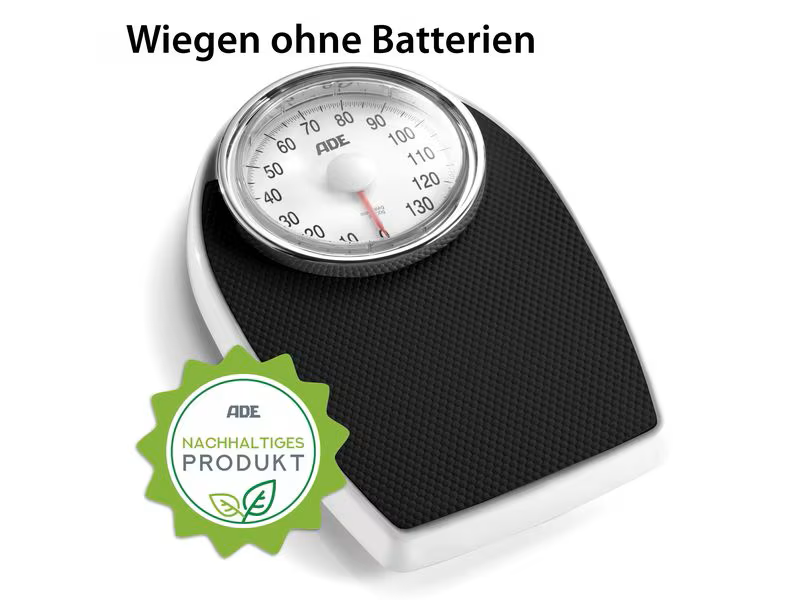 Ade Personenwaage Victoria schwarz-weiss  mechanisch1