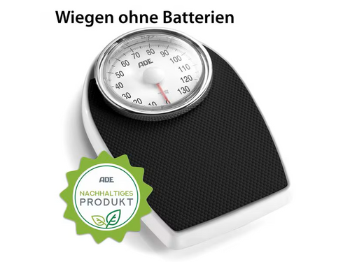 Ade Personenwaage Victoria schwarz-weiss  mechanisch1