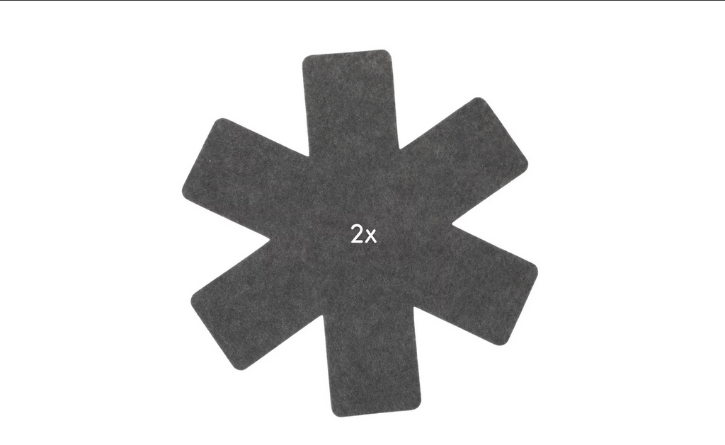 FURBER Pfannenschutz 6 Stück, Grau Pfannenschoner in drei Grössen