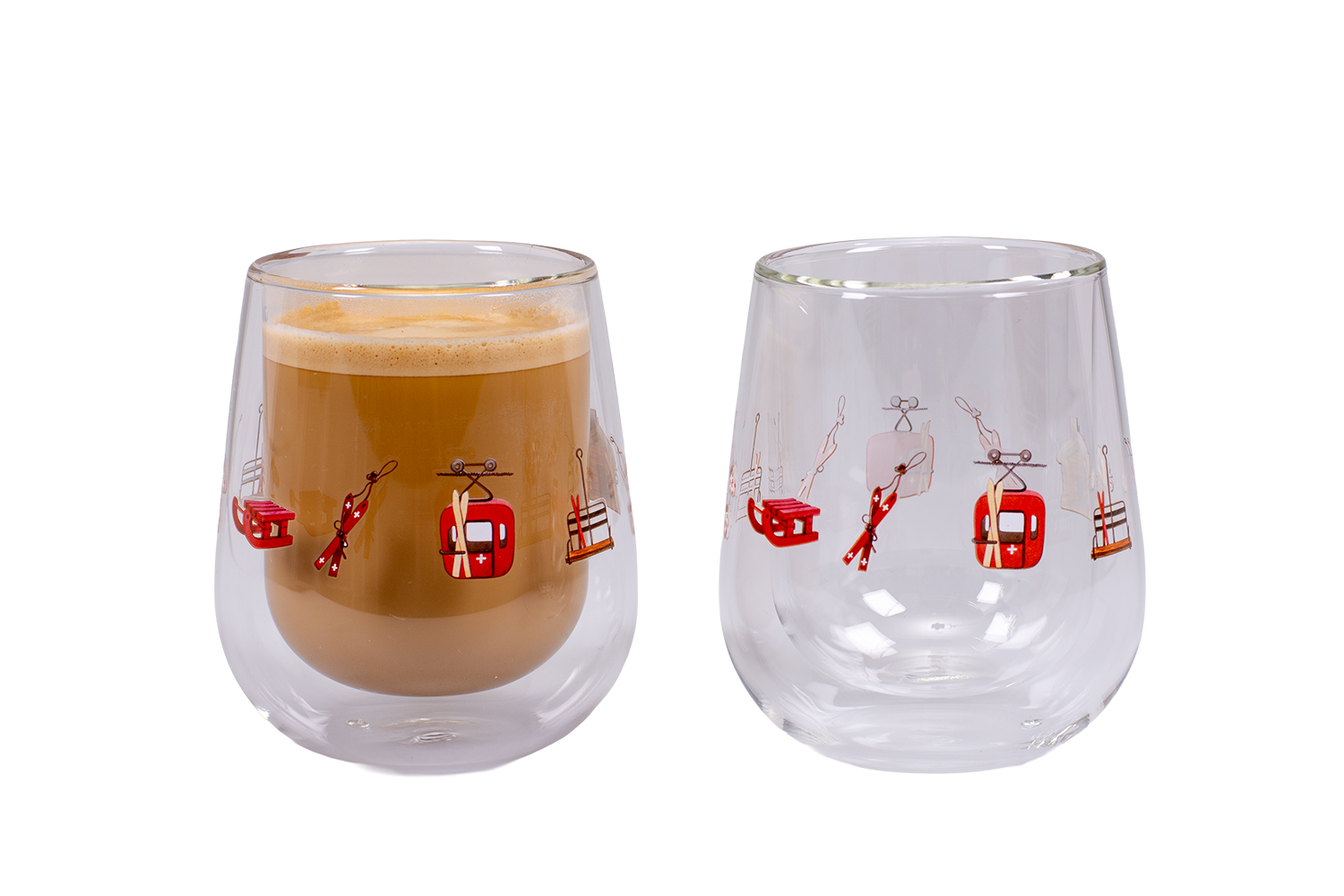 Kadastar Kaffeegläser Winterland doppelwandig 250ml  2-er Set