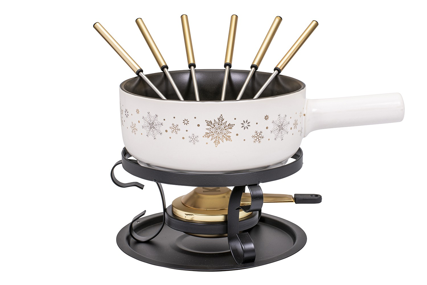 Kadastar Käsefondue-Set Sparkling Winter, Ø22 cm 2L