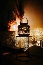 Kadastar Laterne Scherenschnitt Bergchilbi  Mangoholz Ø37cm2