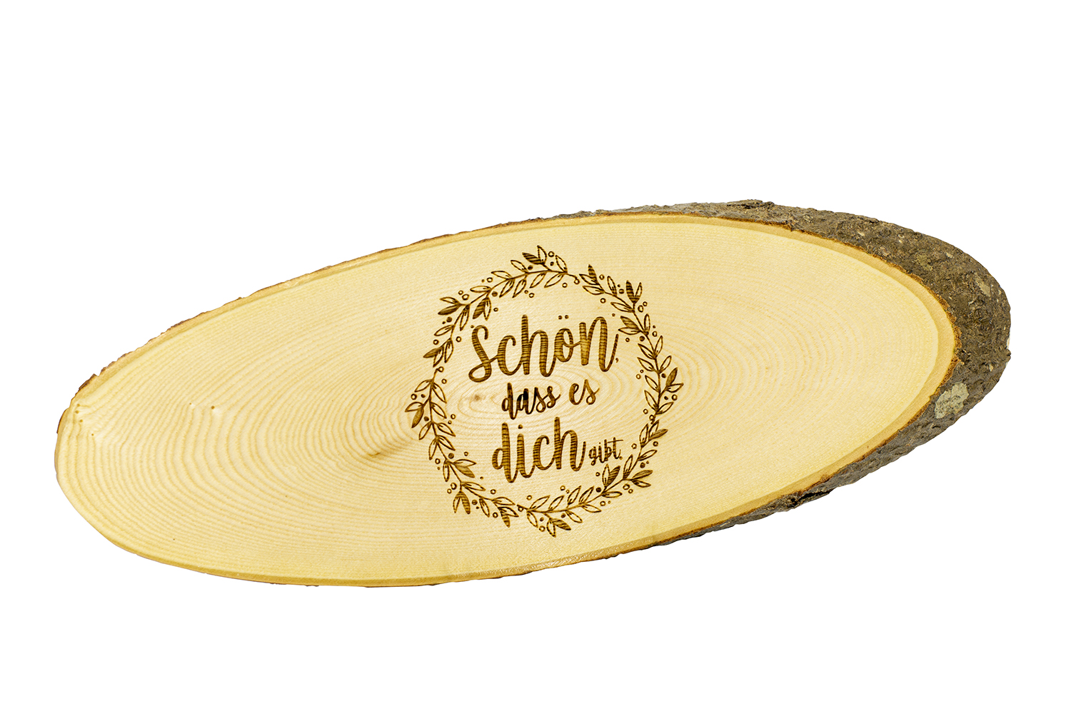 Kadastar Lunchbrett Schön dass es dich gibt Esche 33-40cm