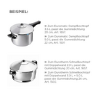 Kuhn Rikon DUROMATIC®DUROTHERM® Gummidichtung Silikon blau3