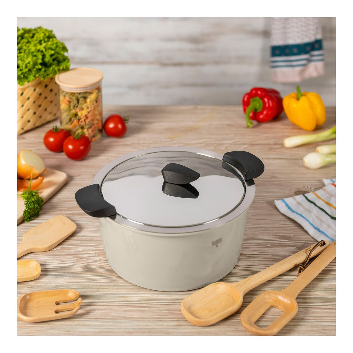 Kuhn Rikon HOTPAN® Kochtopf sand 22cm1