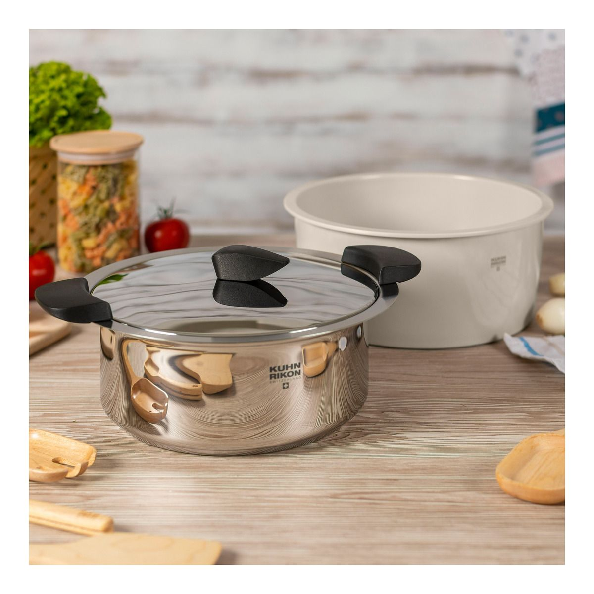 Kuhn Rikon HOTPAN® Kochtopf sand 22cm2