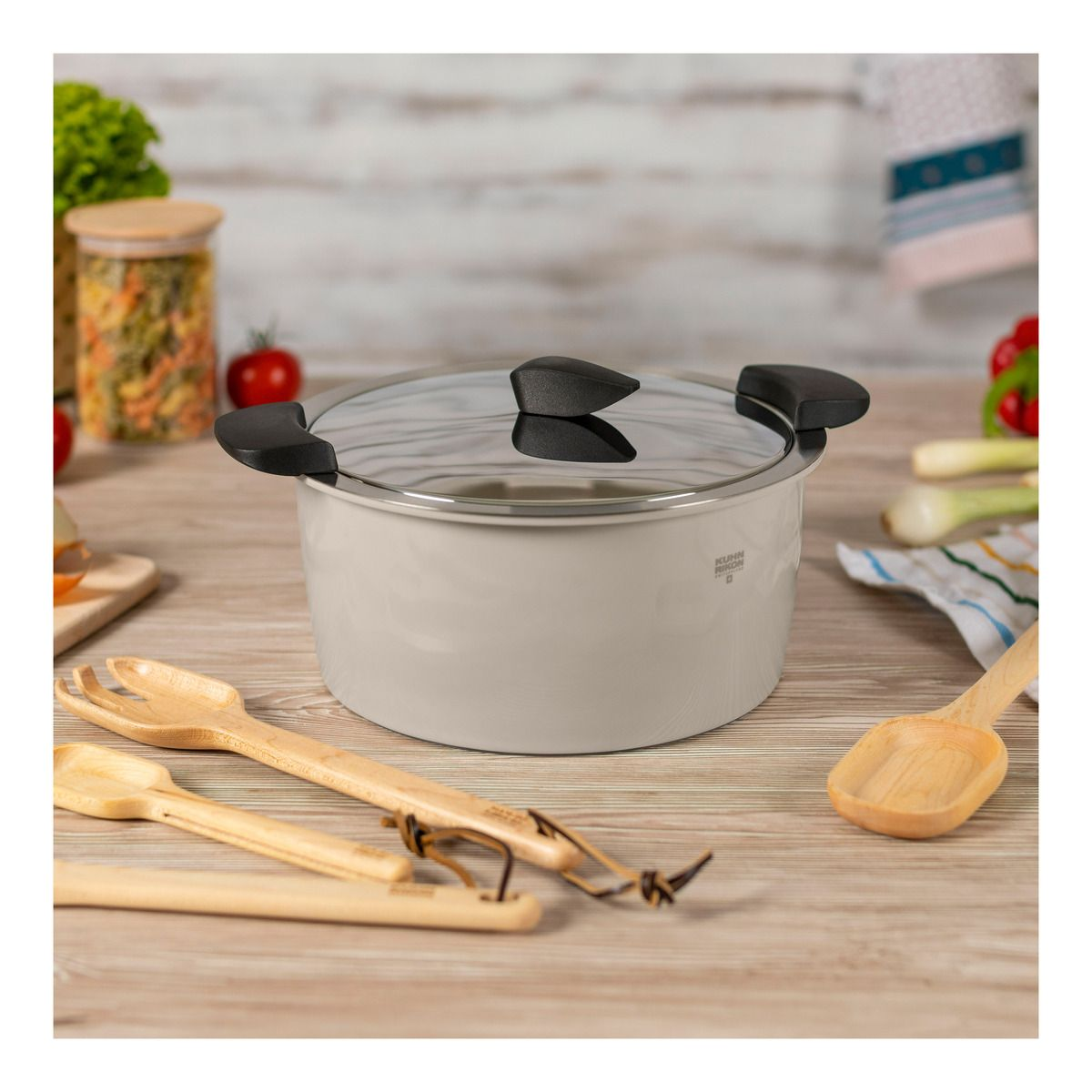 Kuhn Rikon HOTPAN® Kochtopf sand 22cm3