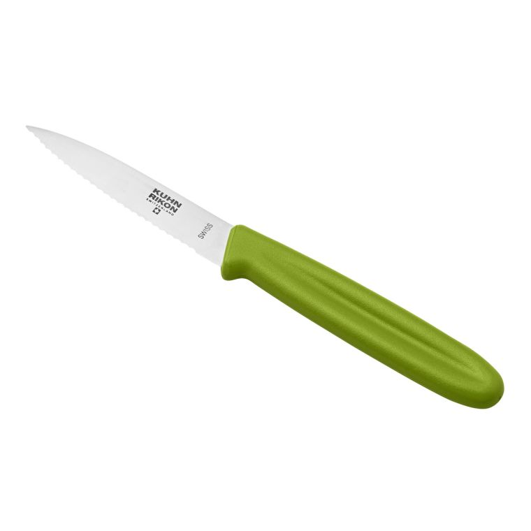 Kuhn Rikon Swiss Knife Rüstmesser Wellenschliff grün