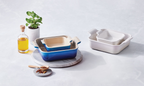Le Creuset Auflaufform Traditionell 2er-Set quadratische 13 20cm Azure2