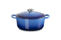 Le Creuset Runder Bräter aus Gusseisen Ø24cm4,2L Azure