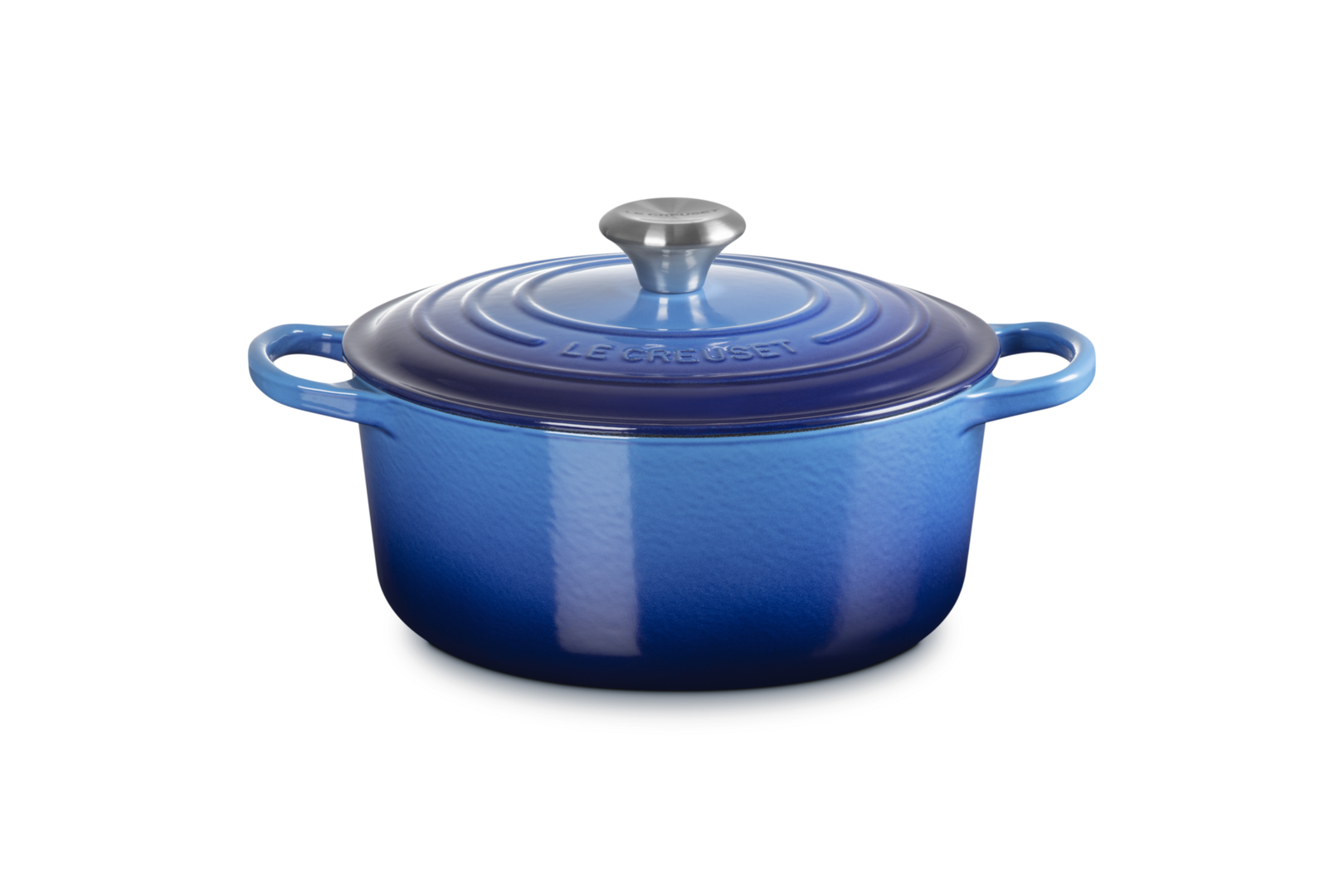 Le Creuset Runder Bräter aus Gusseisen Ø24cm4,2L Azure