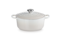 Le Creuset Runder Bräter aus Gusseisen Ø24cm 4,2L Meringue
