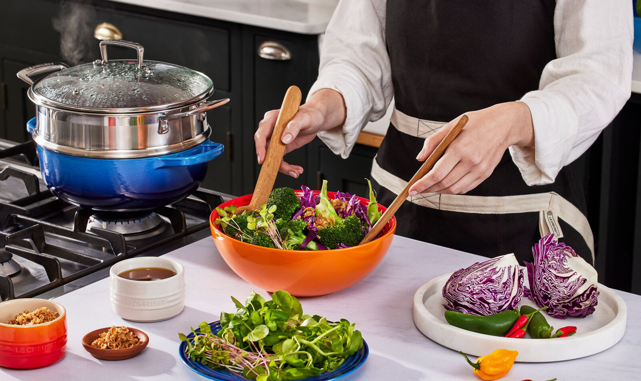 Le Creuset Salatschüssel Ø24cm Ofenrot 2