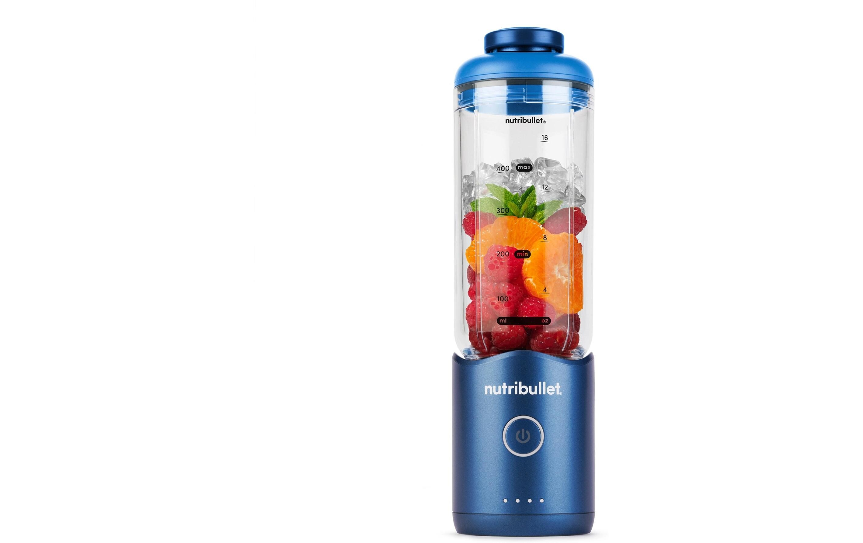 NutriBullet Smoothie-Mixer Flex Portable, To-Go – Blau3
