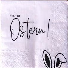 Papier-Serviette Frohe Ostern rosa 20er Pack