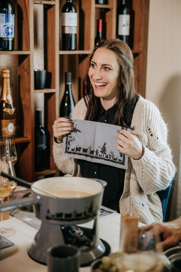 Papier-Servietten Alpaufzug Familie 20 Stück2