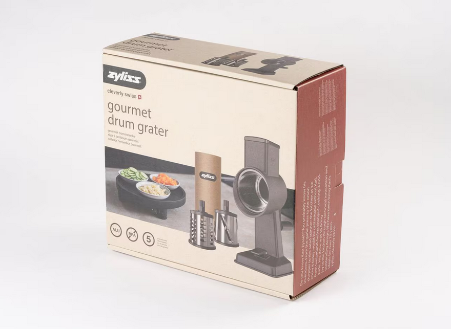 Zyliss Trommelreibe Gourmet Grau/Silber