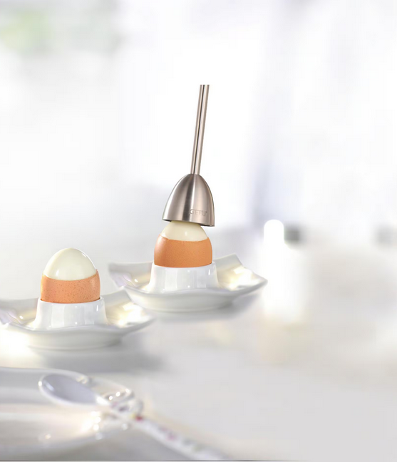 GEFU Eierschneider mit Salzstreuer OVO Silber