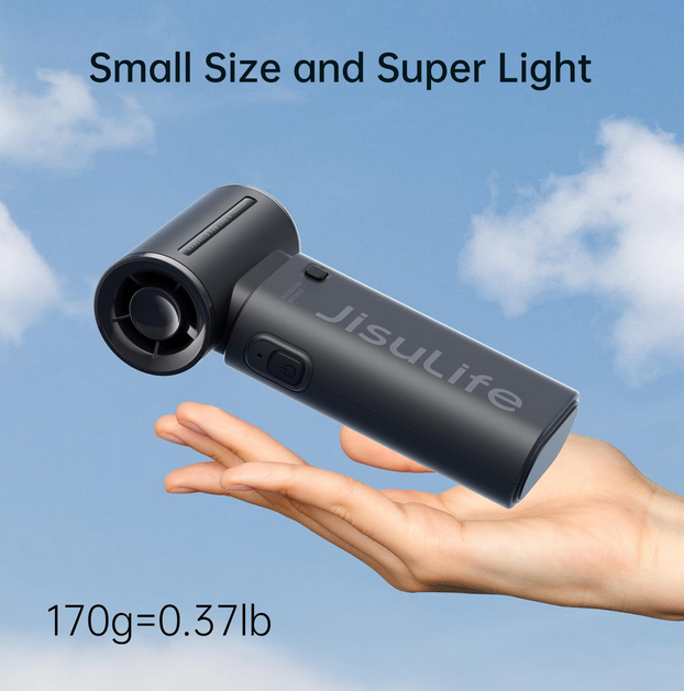 Jisulife Handventilator Life9 Schwarz Tragbarer Ventilator